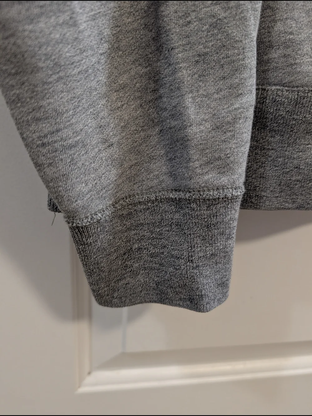 J. Crew Men's Heather Gray Crewneck Sweatshirt - Picture 4 of 8